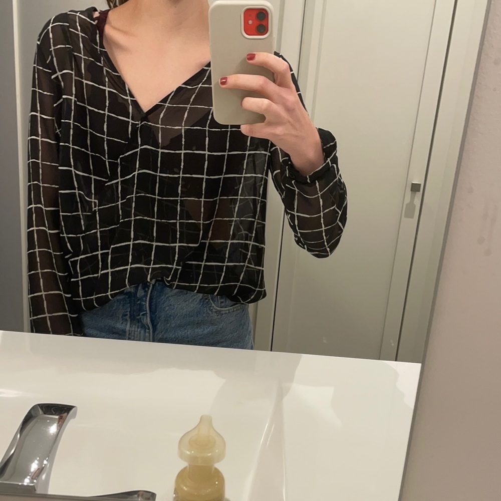 Sheer blouse